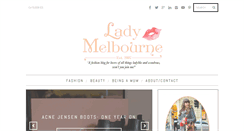Desktop Screenshot of ladymelbourne.com.au