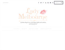 Tablet Screenshot of ladymelbourne.com.au